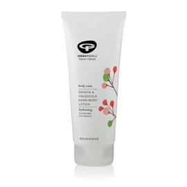Green People Quinoa & Calendula Hand & Body Lotion 200ml | Natural, Organic Body Moisturiser | Nourishing Aloe Vera Body Lotion with for Dry Hands & Legs | Citrus & Ginger Scent | Vegan, Cruelty Free