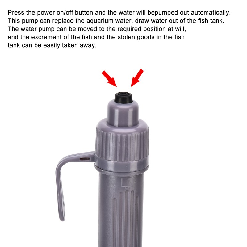 Electric Fish Tank Vacuum Cleaner Telescopic Multipurpose Aquarium Gravel Sand