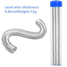 2 PCS Tin Lead Free Rosin Core Solder, 0.8 mm Soldering Wire with Flux, for Electronic Electrical Soldering Components Repair -12g