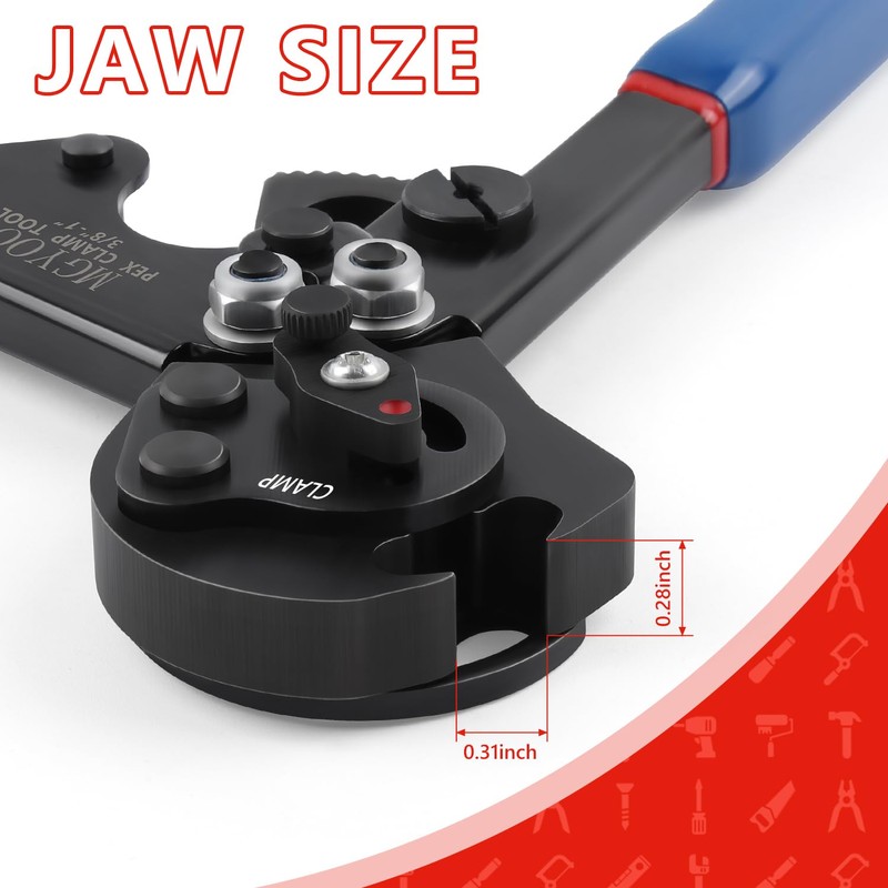 MGYOO Pex Crimping Tool Cinch and Remove Dual-Function Pex Crimp