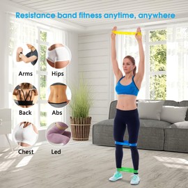 Sylphim Resistance Bands Work Out Bands, Stretch Bands for Working Out Women or Men, Exercise Bands Set 5,Stretch Bands for Booty Legs