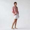 Seaside Tones Linen Striped Shirt - Red, L/XL