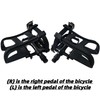 COZYROOMY Ultra-Lightweight Bike Pedals with Toe Clips & Straps |
