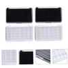 Minkissy 4pcs Multi-grid Eyeshadow Palette Kit Storage Case for Women