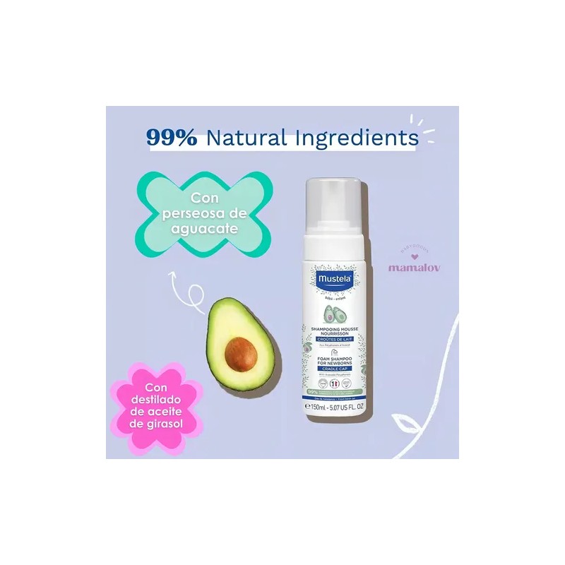 Shampoo Espuma Para Recién Nacido Mustela By Maternelle