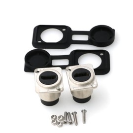 ZBLZGP HDMI Bulkhead Extension Socket D Type Panel Mount HDMI 4K 60Hz HD for Housing Chassis Mount Video Rack Server Pack of 2