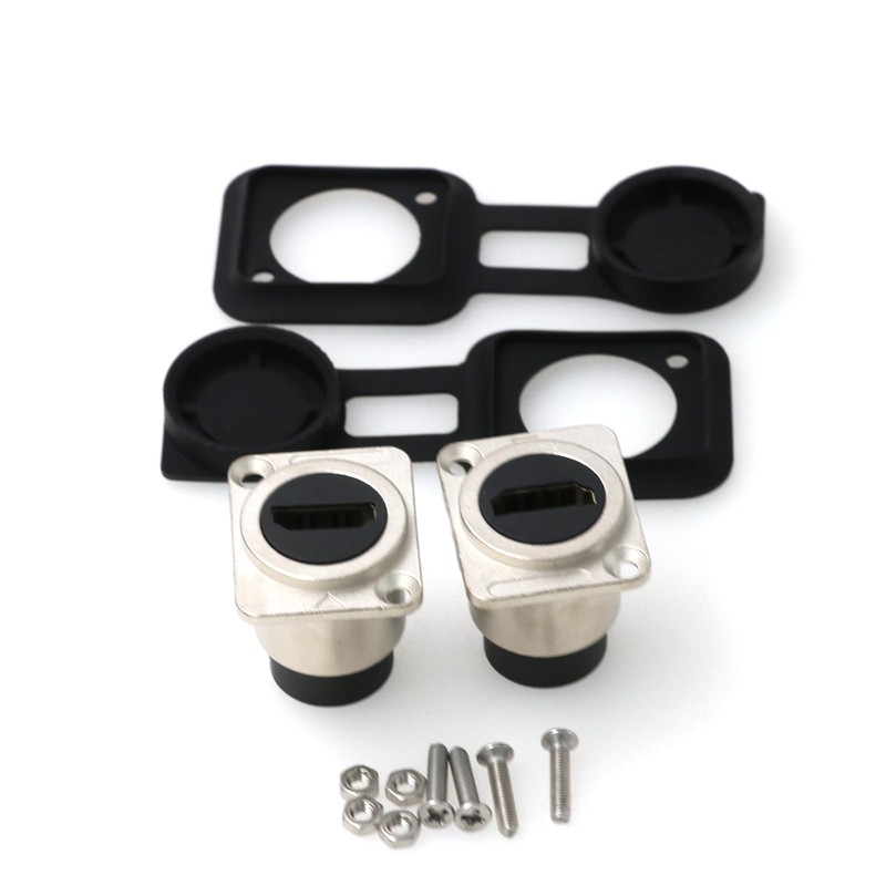 ZBLZGP HDMI Bulkhead Extension Socket D Type Panel Mount HDMI