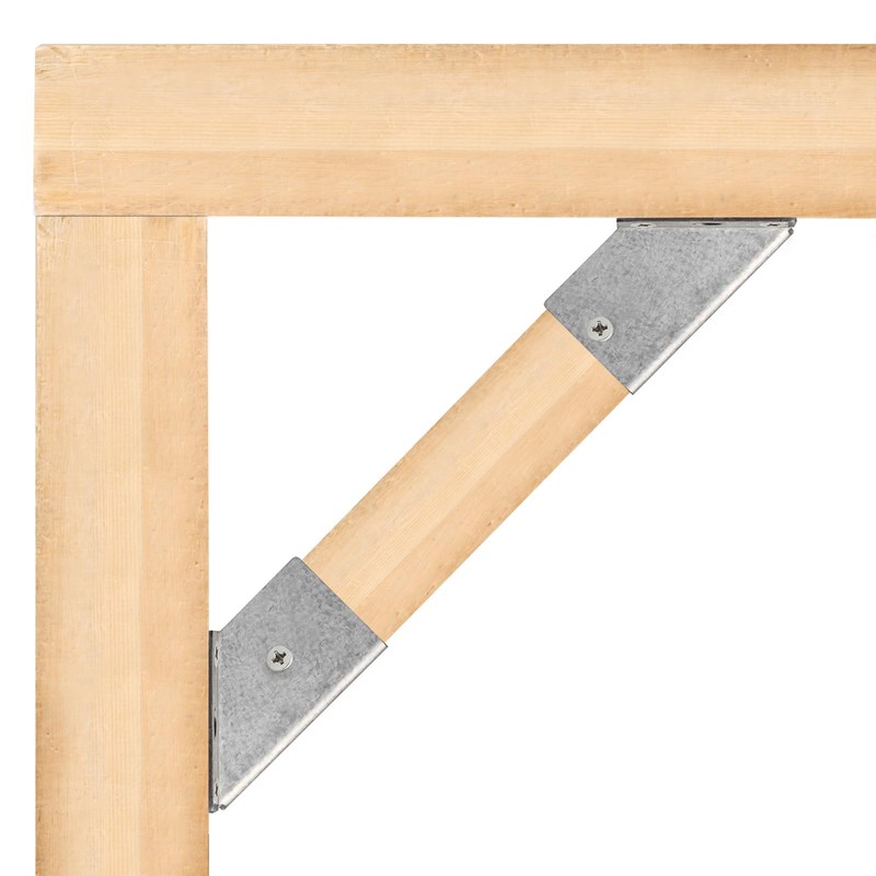 10 Pack 45-Degree Post and Beam Knee Bracket for 2x4