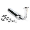 SUNQIAO Motorized Bicycle Exhaust, Bicycle Muffler Silence for 49cc 50cc