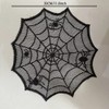 30cm Black Spider Web Placemat for Halloween – Lace-Style Round
