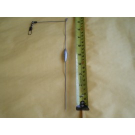 HOME MADE 7 PCS BOTTOM BOUNCER SINKER 5/8 OZ. W/S.STEEL WIRE .051X9-1/2" LEG X 3-1/2" ARM