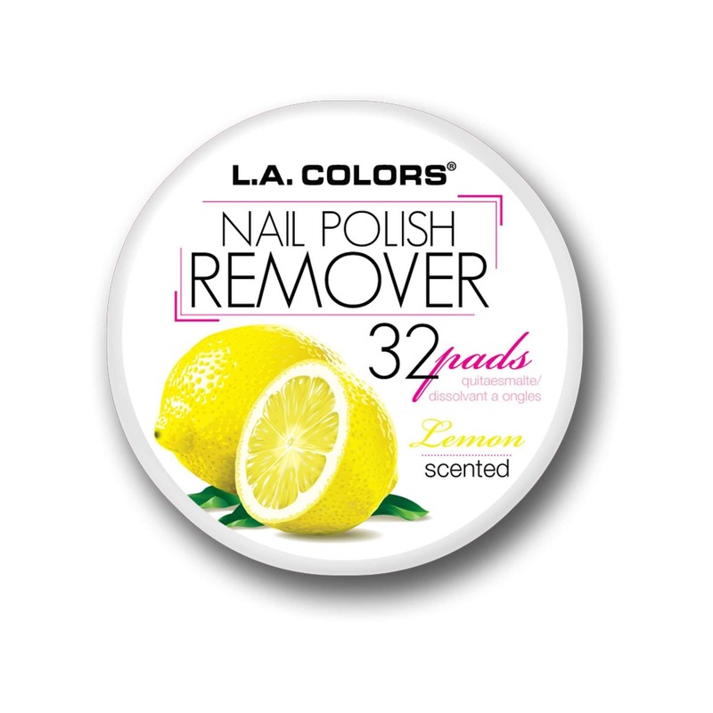 L.A. COLORS Nail Polish Remover, Lemon Scent CNR961