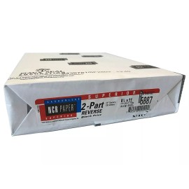 Ncr 250 Sets, NCR Paper, 5887, Collated 2 Part (White, Canary), Letter Size...