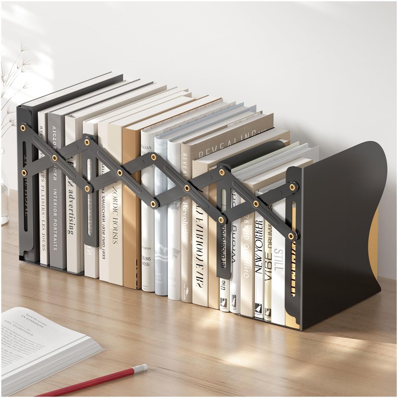 TICARVE Book Stand, Book Stand, Divider, Extendable, 3.9 - 18.9