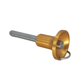 Ball Locking Pins, 304 Stainless Steel Grip Push-Button Locking Quick Release Pin with Rope (Dia:1/4 inch, Usage Length:3 inch)