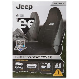 Plasticolor 008708R01 Jeep High Back 2 Piece Design Sideless Seat Cover