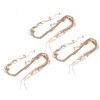 3pcs Hanging Photo Display with Wood Clips Beads DIY 110cm