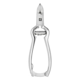 ZWILLING Nail Clippers (with Buffer Spring, Ergonomic Shape, Especially Sharp Blades for Firm Fingers and Toenails), Premium, Silver