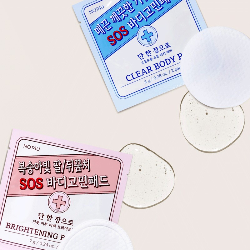 NOT4U Clear SOS Body Pad 10P - NOT4U Clear SOS