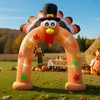 Spinosaurus 9FT Thanksgiving Inflatable Turkey Arch Thanksgiving Inflatables Outdoor Decorations