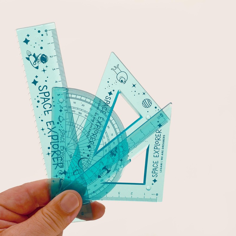 Legami - Geometry Set with Ruler 15 cm, 60° Set