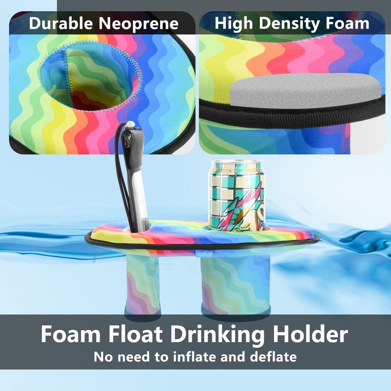 Xxerciz Neoprene Floating Drink Holder, Beverage Floating Coaster for Cell