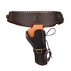 TOURBON Leather Pistol Holster Adjustable Gun Belt Drop Loop Single
