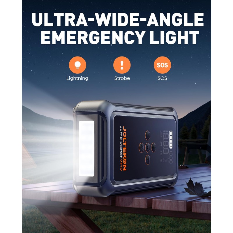 Joltekon Jump Starter with Air Compressor, 5000A Portable Car Battery