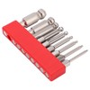 9pcs Hex Screwdriver Bit Set Rustproof S2 Steel Magnetic Ball