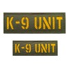 2 Pack Reflective K-9 Unit Patch Reflective Back Panel K-9