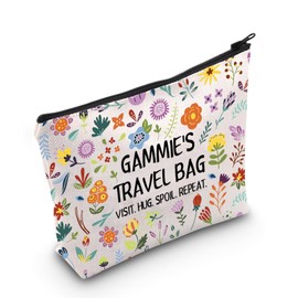 WCGXKO Gammie Makeup Bag Gammie Travel Bag Mother’s Day Gift Best Gammie Ever Gift for Gammie Grandma (Gammie Bag CA)