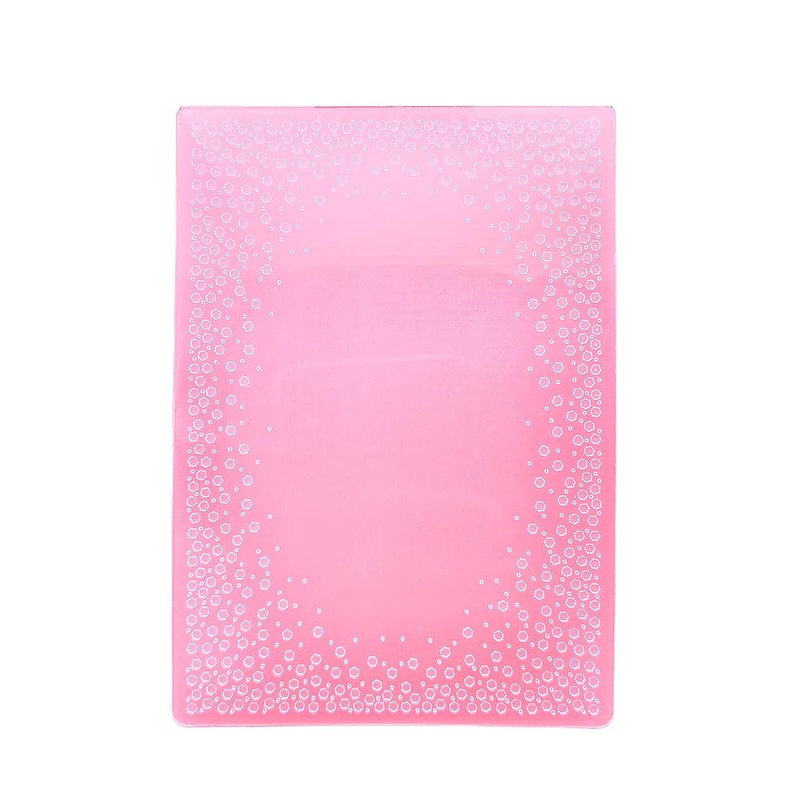 Plastic Embossing Folder A6 Size Hexagonal Points Frame Paper Crafts