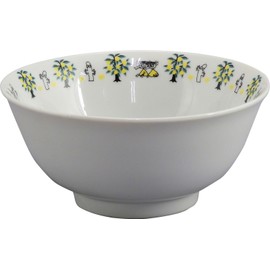 Yamaka Shoten Moomin MM5701-312 Mini Bowl (Moomin, 20.7 fl oz (580 ml), Diameter 5.9 inches (15 cm), Ramen Rice Bowl, Green, Moomin Chinese Series