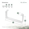 Vent Systems 2 Pack 110 x 55mm Plastic Wall Mount