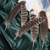 THARAHT 24pcs Natural Wild Turkey Wing Feathers Quill Bulk 10-12inch