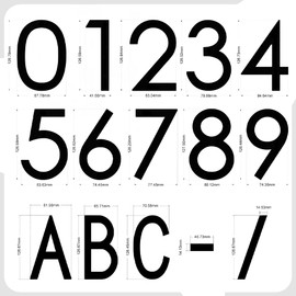 5 Inch Floating House Number Acrylic Modern House Address Numbers with Nail Kits for Outside Door Garden Mailbox Decor Visibility Signage - Number 3, Black
