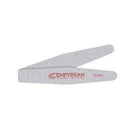 Empyrean Premium Nail Files | Made in USA | Coarse 100/180 Medium | Disinfectable Washable Reuseable | Zebra Rocket Shape Nail File