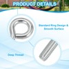 PATIKIL M6x40mm Eye Bolts, 10 Pcs Carbon Steel Threaded Eyebolt