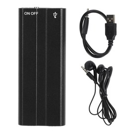 Voice Activated Recorder HiFi Sound Intelligent Digital Noise Reduction MP3 Music Player with Earphones 32GB