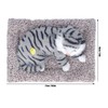 Cat Ornament Simulation Design Vivid Cute Plush Lying Cat with