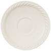 Villeroy und Boch Montauk Untertasse, 16 cm, Premium Porzellan, Weiß