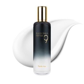 FARMSTAY Black Snail & Peptide 9 Perfect Emulsion, Snail Mucin Moisturizer for Elastic & Glow, Hydrating & Soften, Anti-aging, Barrier Repair, for Women & Men, Korean Skin Care, 4.05 fl.oz