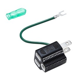 Sanwa Supply TAP-AD8BK 3P to 2P Adapter with Ground Cord Black