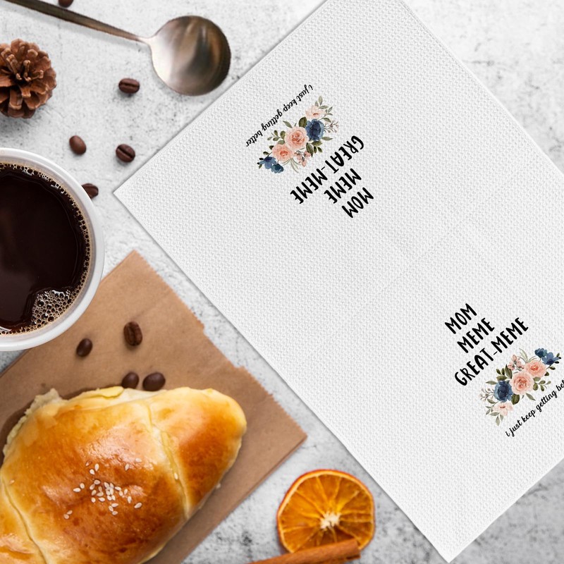 KFXHANGD Mom Meme Great Meme Kitchen Towels, Meme Gifts, Meme