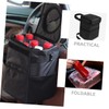 Alipis Foldable Car Trash Can with Lid Portable Automotive Garbage