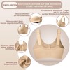 CYTMTZGA Mastectomy Bra Front Closure Seamless Denture Bra with Prosthesis