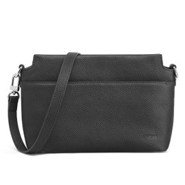 S-ZONE Crossbody Bags for Women Genuine Leather Purses Small Shoulder Bag Designer with Adjustable Strap