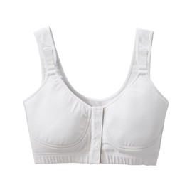 Women’s Front Hook Adaptive Bra - White LGE