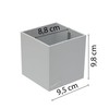 KalaMitica - Magnetischer Würfel 9,5 cm - Eisgrau - Magnetischer