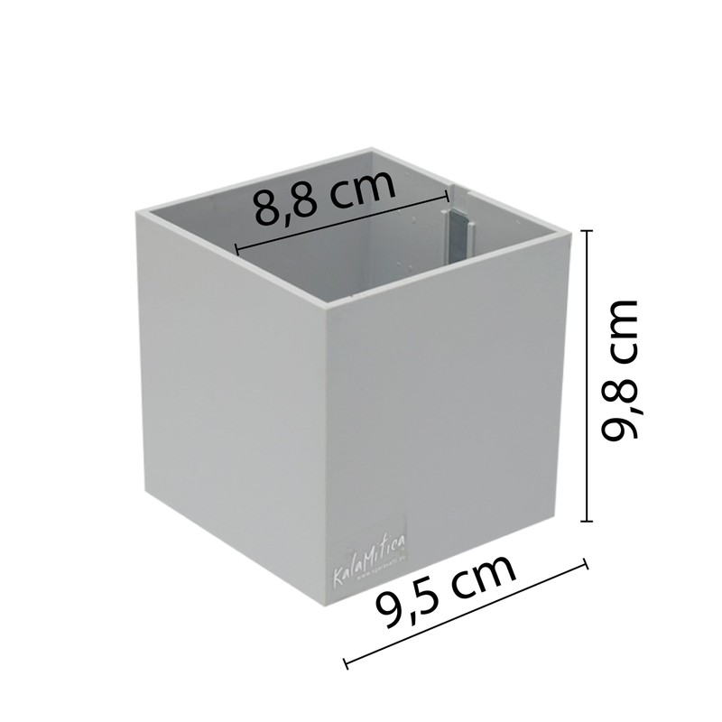 KalaMitica - Magnetischer Würfel 9,5 cm - Eisgrau - Magnetischer
